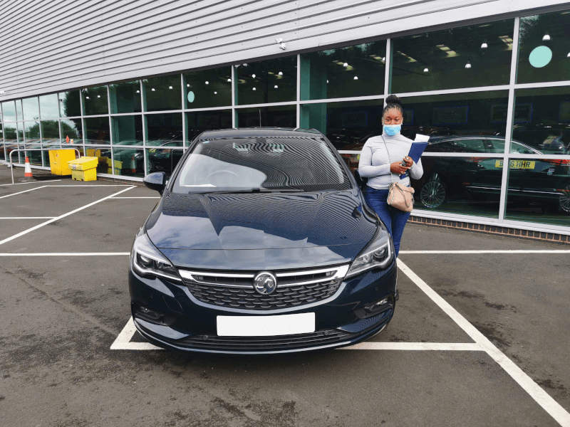 Receiving their new car