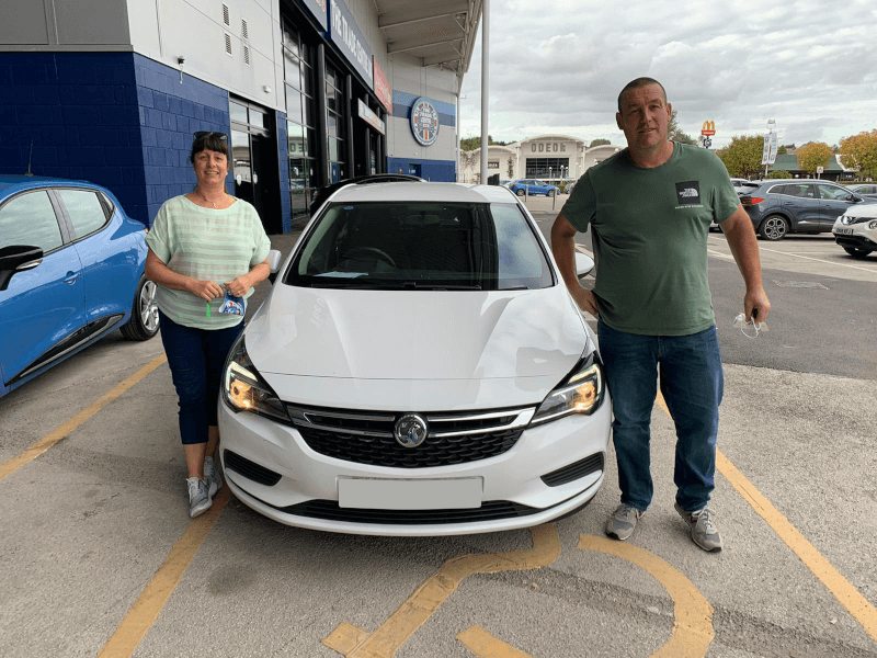 Receiving their new car