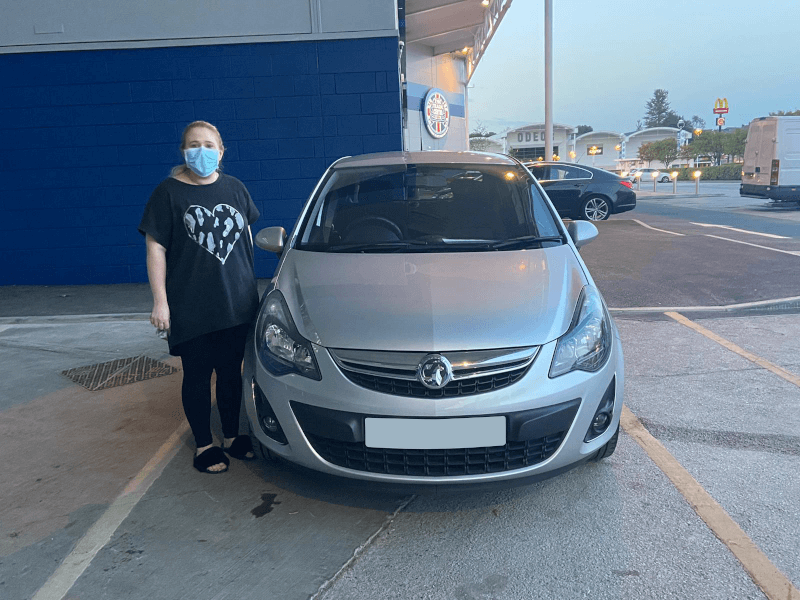 Receiving their new car